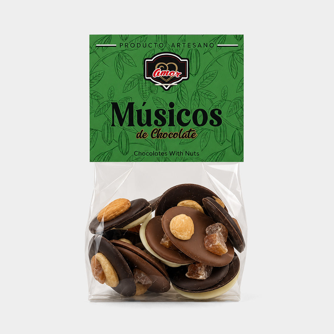 Bolsa de músicos con chocolate 140 g "Amor"