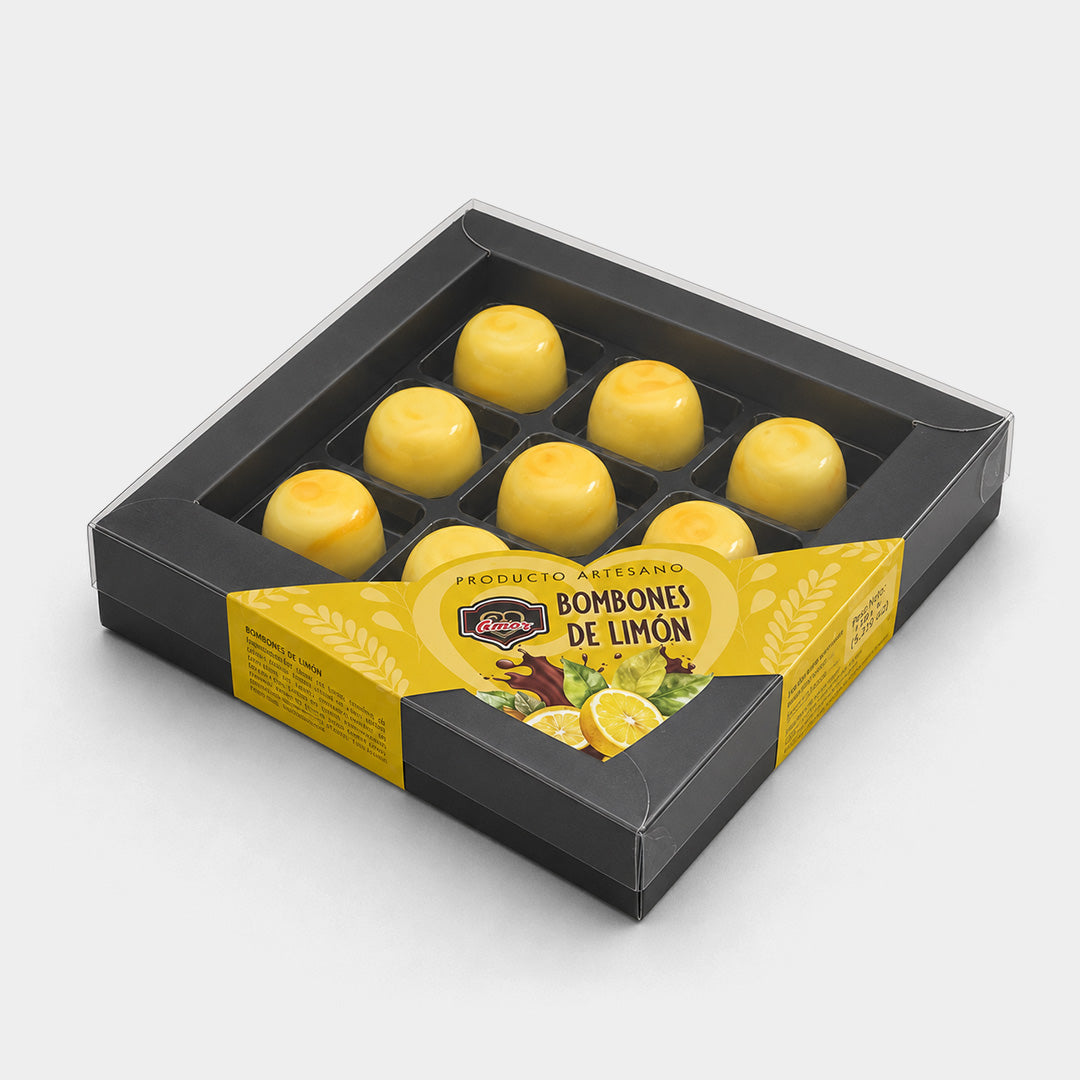 Bombón de Limón (cajita de 9 uds) "Amor"