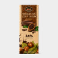 Tableta de chocolate con leche y castaña 250 g "Amor"