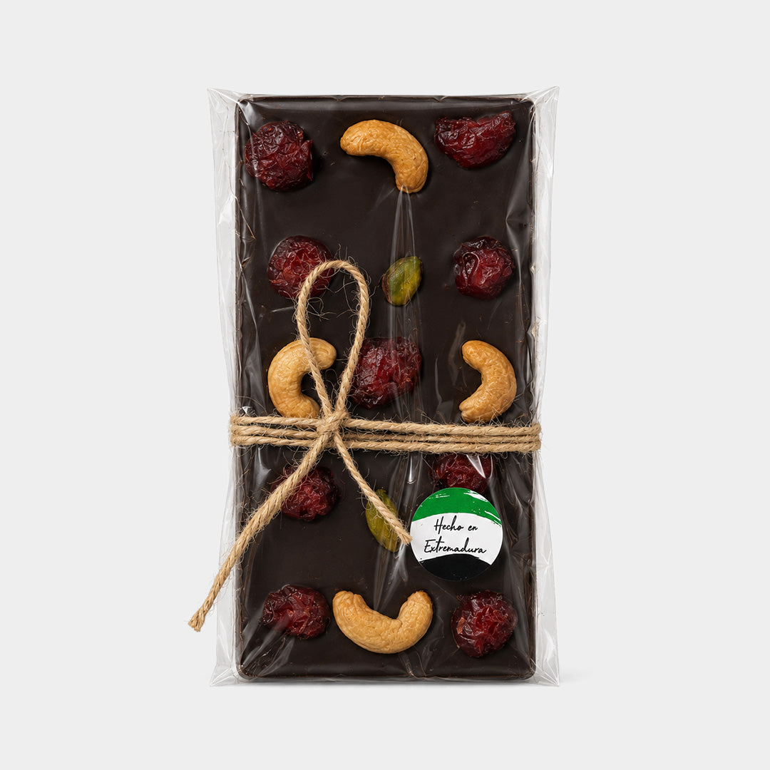Tableta de chocolate negro con cereza 110 g "Amor"