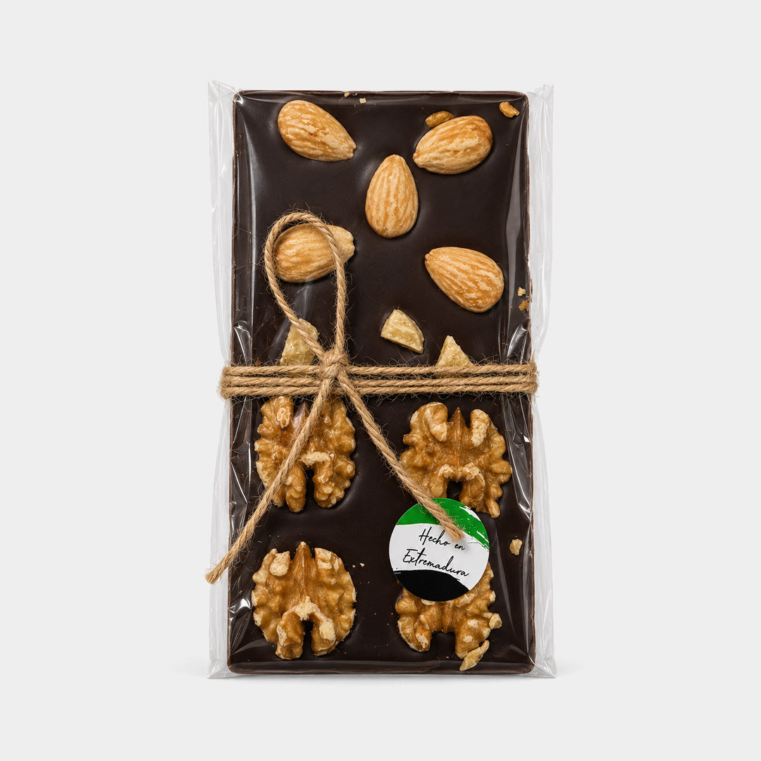 Tableta de chocolate negro con frutos secos 110 g "Amor"