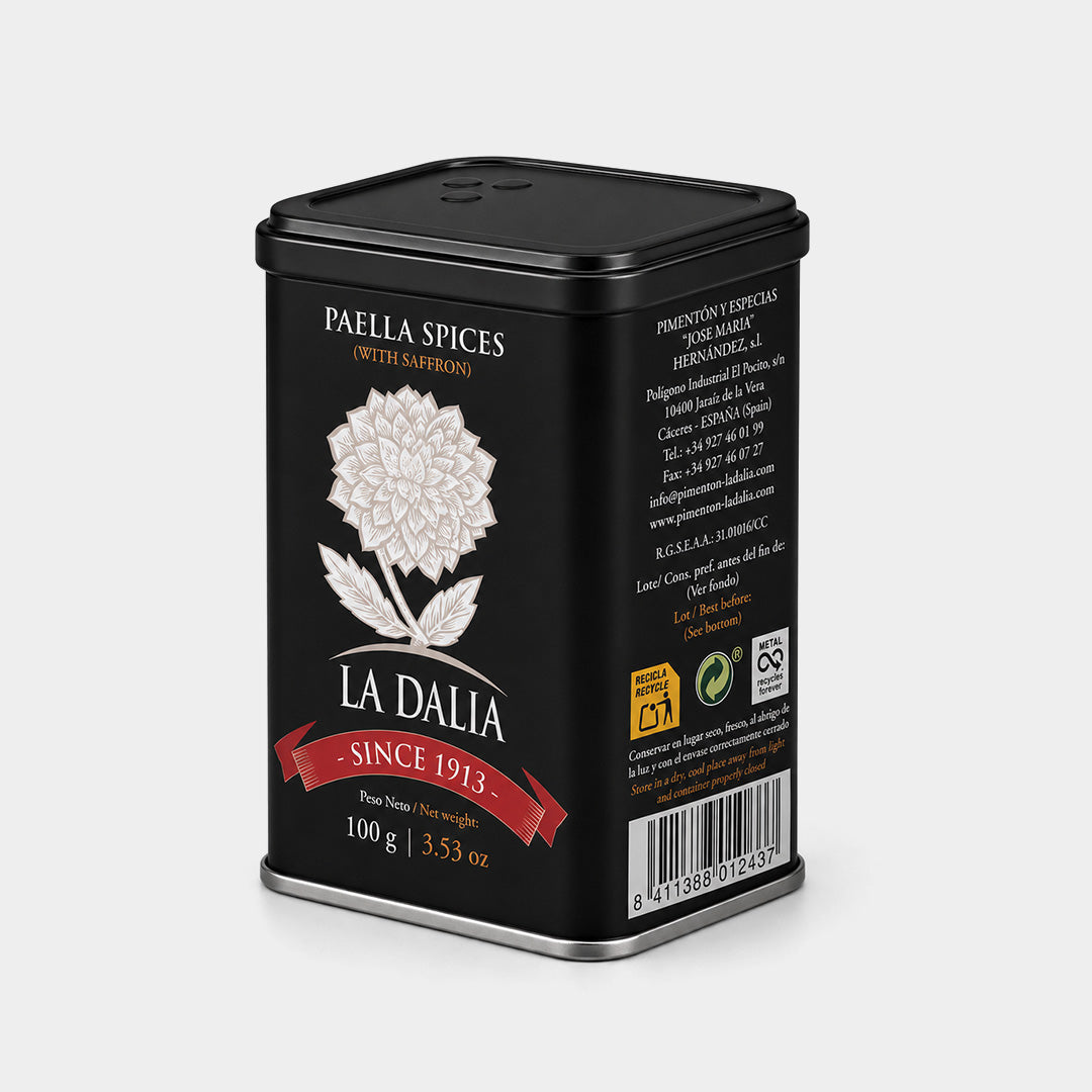 Lata de preparado de paella con azafrán 100 g "La Dalia"