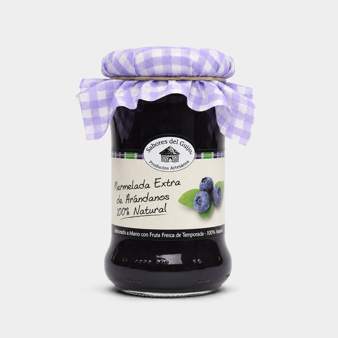 Tarro de mermelada de arándanos 400 g "Sabores del Guijo"