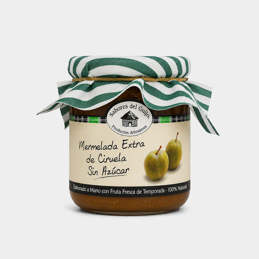 Tarro de mermelada de ciruela sin azúcar 280 g "Sabores del Guijo"