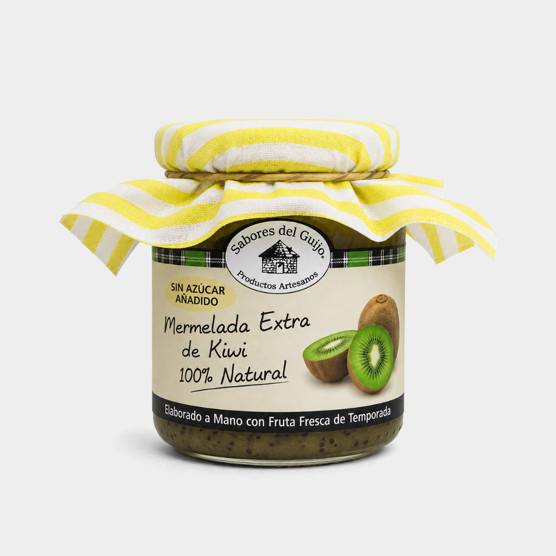 Tarro de mermelada de kiwi sin azúcar 280 g "Sabores del Guijo"