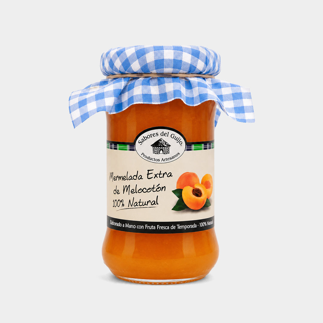 Tarro de mermelada de melocotón 400 g "Sabores del Guijo"