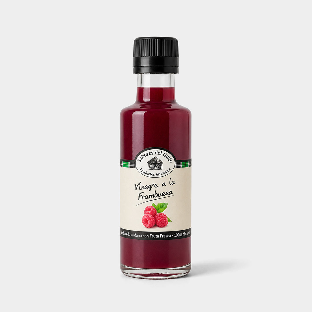Frasco vinagre de frambuesa 100 ml "Sabores del Guijo"