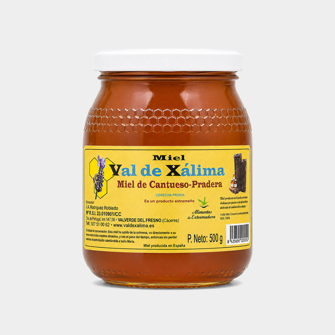 Tarro miel de cantueso-pradera 500 g "Val de Xalima"